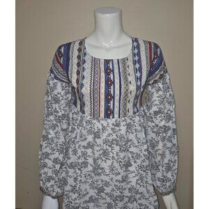 Sunday in Brooklyn Anthropologie Sweetbrier Tunic Boho Top Size MED NEW